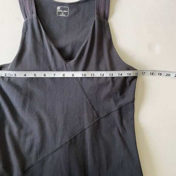 Title Nine Sundress Sz S Shelf Bra Black Racerback Tennis Pickleball Athletic - Picture 13 of 14